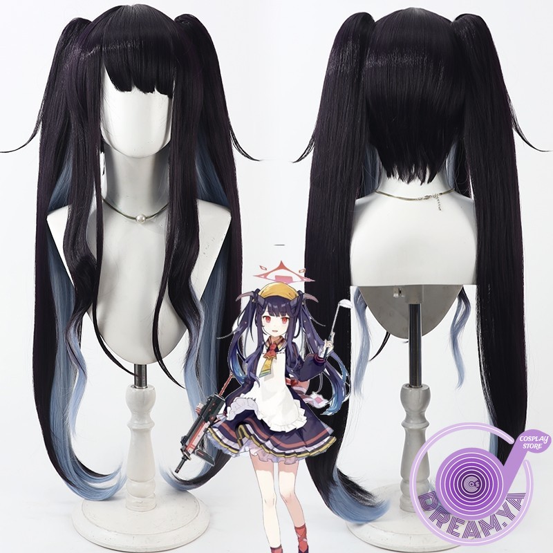 Anime Cosplay Blue Hair - Aikiyo Fuuka Cosplay Wig Blue Archive