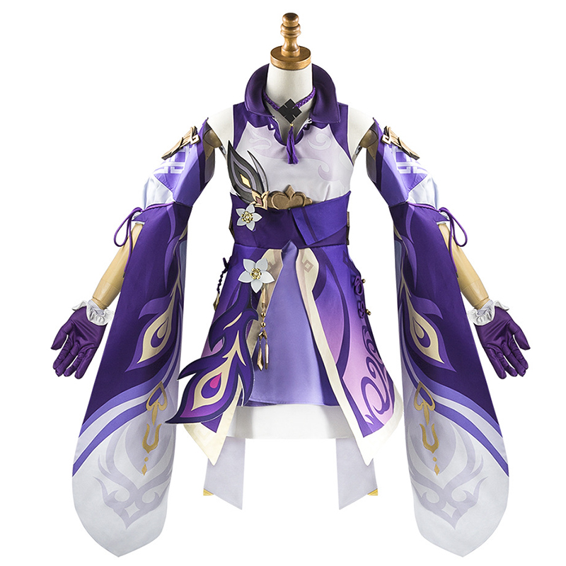 Genshin Impact Keqing Cosplay  - đánh giá và giá Anime Cosplay Jumpsuit