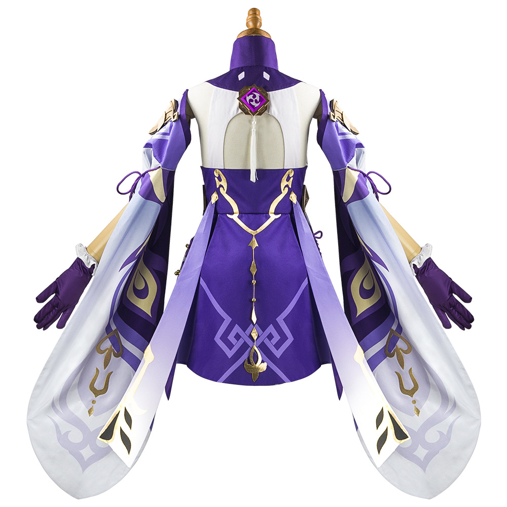 Genshin Impact Keqing Cosplay  - đánh giá và giá Anime Cosplay Jumpsuit