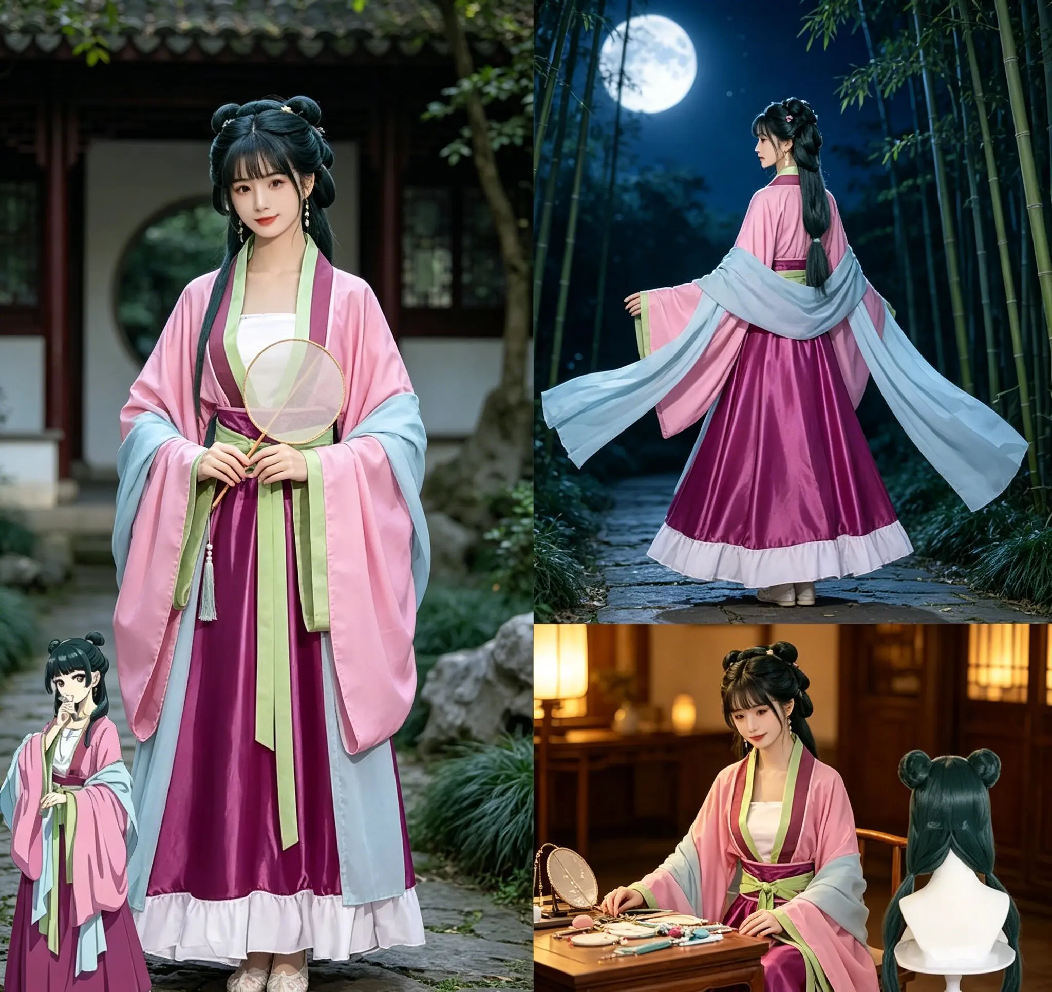 Maomao Cosplay Costume Wig Ani - đánh giá và giá Anime Cosplay Couple